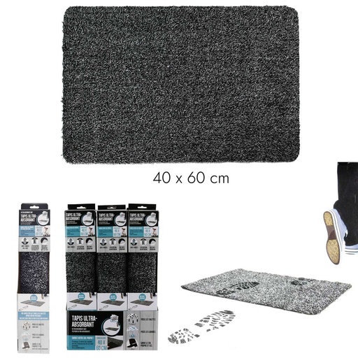 TAPIS ULTRA ABSORBANT ET ANTIDÉRAPANT 40X60CM