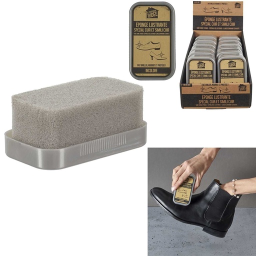 ÉPONGE LUSTRANTE POUR CHAUSSURES