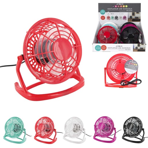 VENTILATEUR USB SILENCIEUX 15X8X14.5CM
