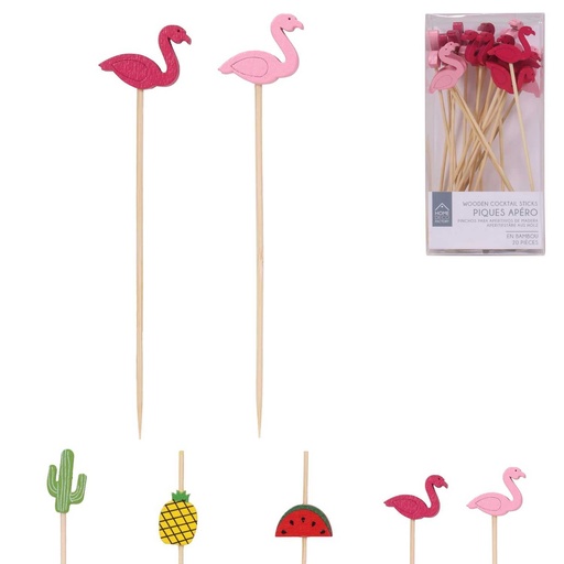 PIQUE ANANAS PASTÈQUE CACTUS FLAMANT ROSE