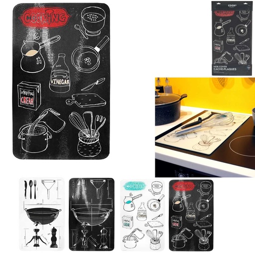 CACHE PLAQUE EN VERRE 52X30CM