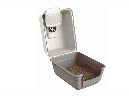 MAISON TOILETTE DE LUXE POUR CHAT AVEC CAPOT