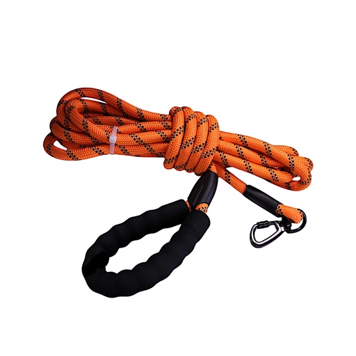 LONGE RÉFLÉCHISSANTE ORANGE - LONGUEUR 5 M