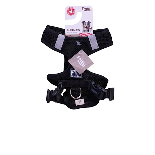 HARNAIS TEXTILE TAILLE M - GAROT 35-50cm POIDS 2.5-4.5KG NOIR