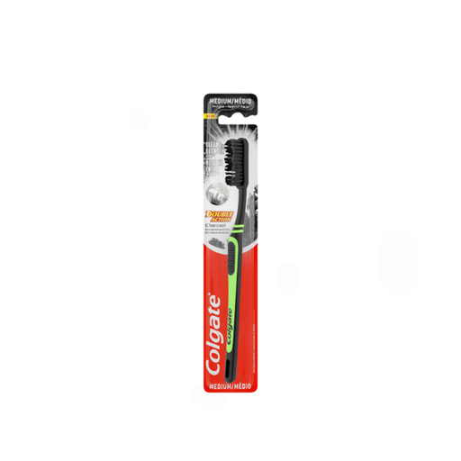 Colgate Brosse à Dents Double Action Charbon de Bois Moyenne