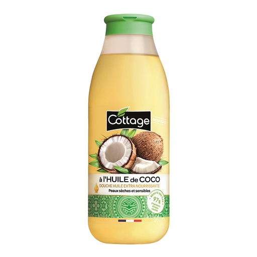 COTTAGE DOUCHE HUILE DE COCO 560ML