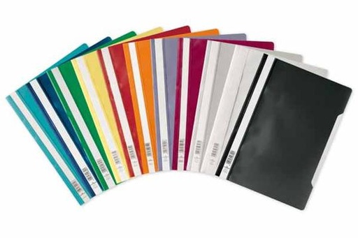 Fardes à Devis Plastique A4 Multicolores - Lot de 10