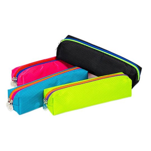 Exacompta Trousse 2 Compartiments Rectangulaire Fluo Assortie