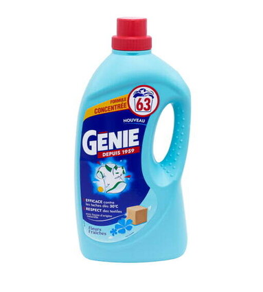 GENIE LESSIVE LIQUIDE CONCENTRÉ 2,52L/63SC FLEURS FRAICHES