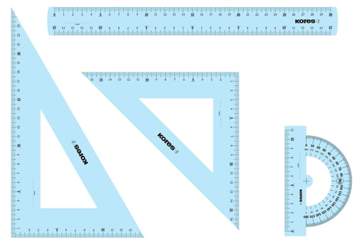 KORES SET DE TRACAGE/RÈGLES 30 CM