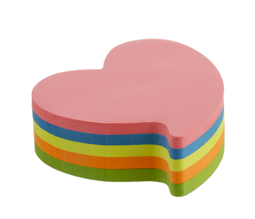 KORES NOTES REPOSITIONNABLE FANTAISIES "COEUR"