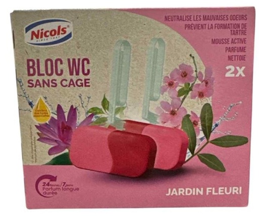 NICOLS BLOC WC - 2 PIÈCES - JARDIN FLEURI