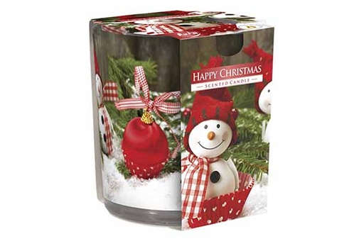 BOUGIE PARFUMÉE - HAPPY CHRISTMAS  - 22 HEURES - EN VERRE - D7XH8CM