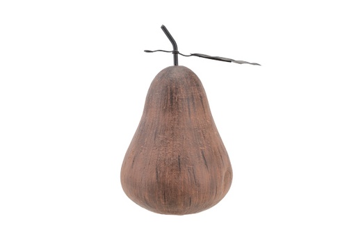 POIRE ANTIQUE - BRUNE - 11,5X11,5XH21,5CM - EN RÉSINE