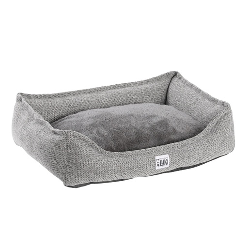PANIER RECTANGLE ANTIDÉRAPANT GRIS  55X40X15CM