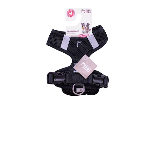 HARNAIS TEXTILE TAILLE S-GAROT 28-35cm - POIDS 1.5-2.5 KG - NOIR