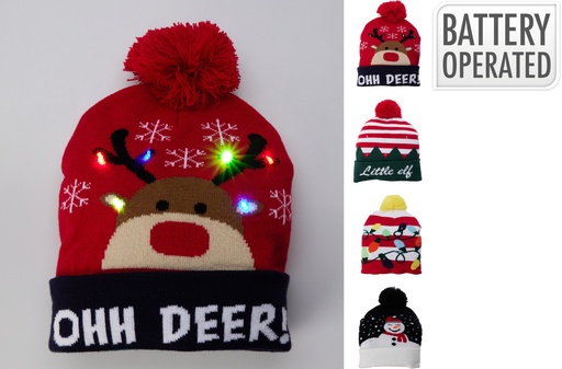 BONNET AVEC LAMPE LED