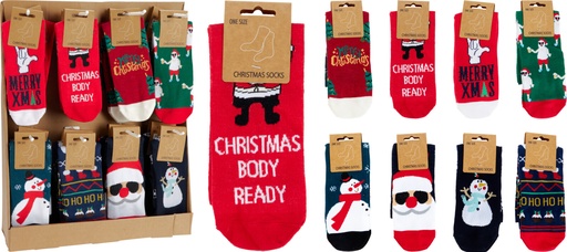 CHAUSSETTES DE NOËL POUR HOMMES - 8 DESIGN DISPONIBLES