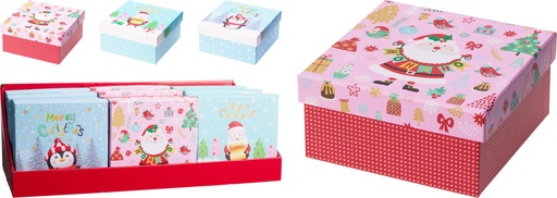 BOITE CADEAU SUR LE THÈME DE NOËL - 3 MODÈLES DISPONIBLES