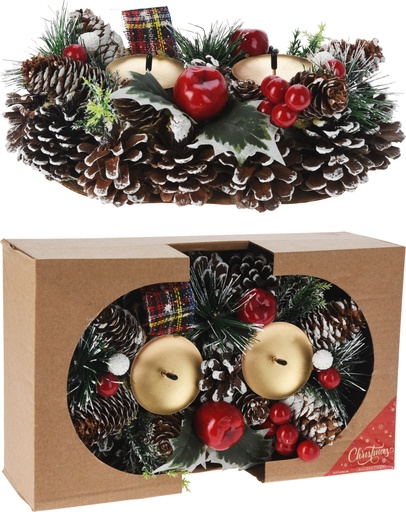 COURONNE DE TABLE - 26CM - POMME DE PIN