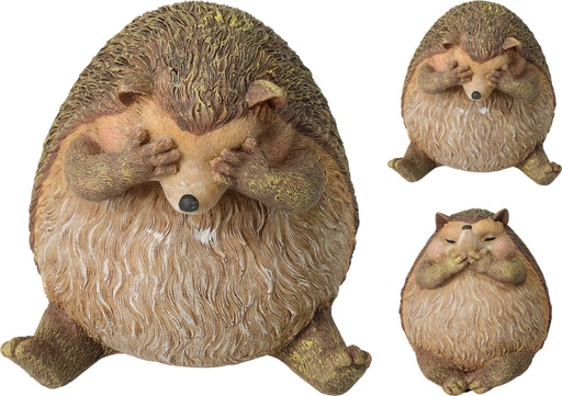 HÉRISSON DÉCORATIF - 13X13X14CM - 2 FORMES