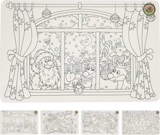 SET DE TABLE - MOTIF DE NOËL - 43.5X28.5CM - 4 MODÈLES DISPONIBLES