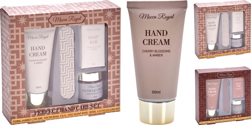 COFFRET CADEAU - SOINS POUR LES MAINS - 4 PIÈCES - LIME, CRÈME, SAVON, CRÈME CUTICULES