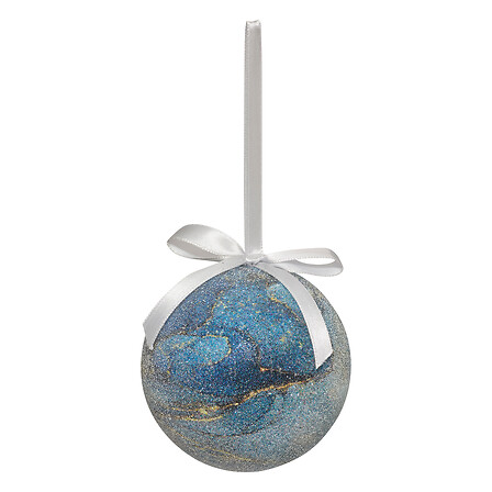 BOULE DE NOËL EN PAPIER - MOTIF GLACIER - 75MM