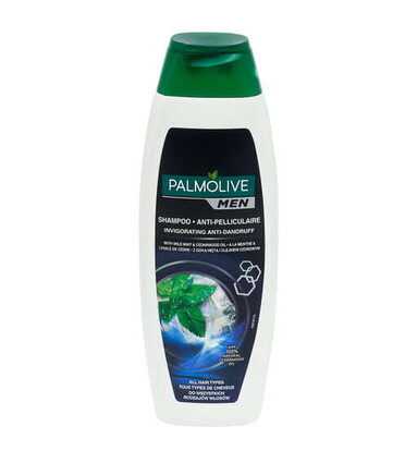 PALMOLIVE SHAMPOOING 350ML HOMME ANTI-PELLICULAIRE MENTHE ET BOIS DE CÈDRE