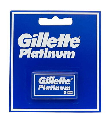 GILLETTE PLATINUM - LAMES DE RASOIR - 5 PIÈCES