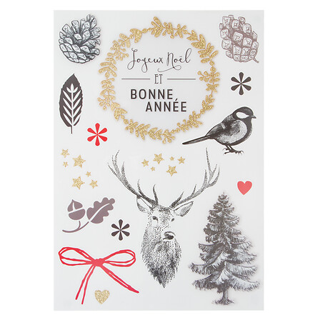 STICKER EFFET DE NOËL - 29X41CM