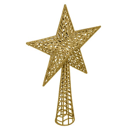 Féeric Cimier Étoile Pailletée Scintillante Or 38cm Noël