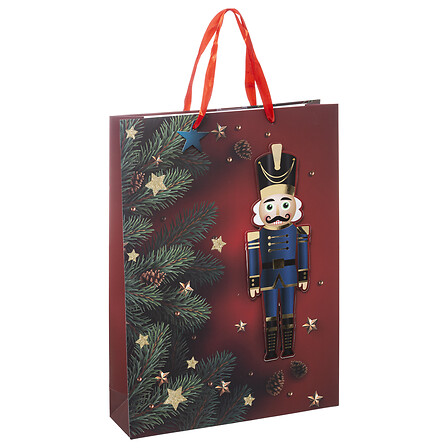 SAC CADEAU AVEC MOTIF CASSE NOISETTE - L33xP10xH45.5CM