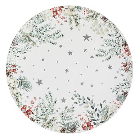 ASSIETTE DE PRÉSENTATION - MOTIF BRANCHES - D33CM