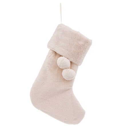 BOTTE EN FOURRURE - BLANC - H45CM