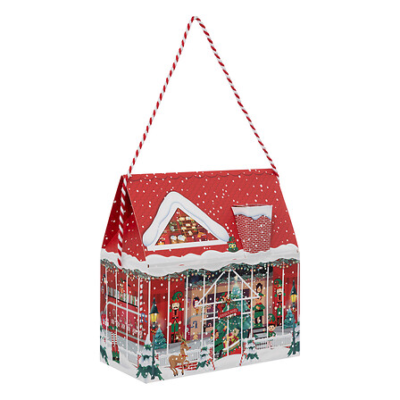 BOITE SAC TRADITIONELLE DE NOËL - MOTIF LUTINS