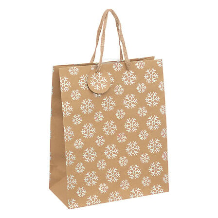 SAC CADEAU EN PAPIER KRAFT - L26,7xP13,7xH33CM