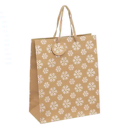 SAC CADEAU EN PAPIER KRAFT - L26,7xP13,7xH33CM