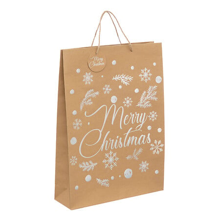 SAC CADEAU EN PAPIER KRAFT - L33xP10xH45,5CM