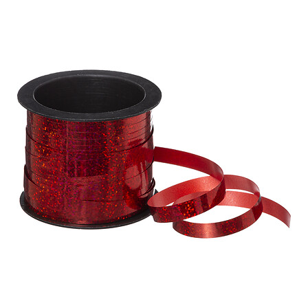 RUBAN ROUGE ET OR ARGENTÉ - 10MMx40M