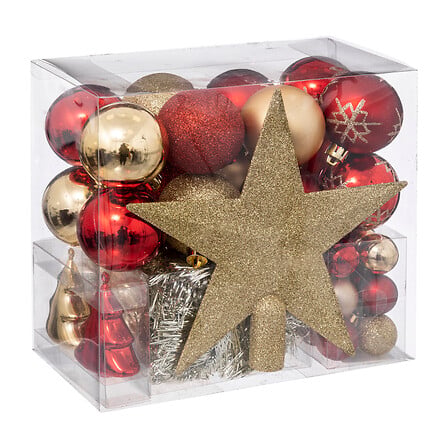 KIT BOULES DE NOËL - 44 PIÈCES - SOIR NOËL
