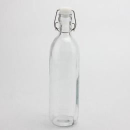 [TS-20S926.1] BOUTEILLE EN VERRE 1L DIA.8.5CM H.30.4CM