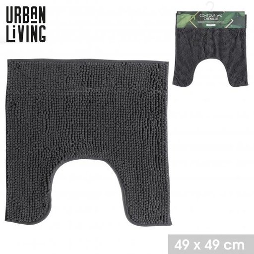 MOONROCK - TAPIS CONTOUR WC CHENILLE - 49X49CM