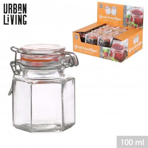 BOCAL HERMÉTIQUE AVEC CLIP - 100ML