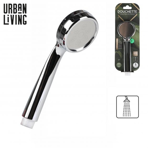 DOUCHE & BAIN - POMMEAU DE DOUCHE BASIC 1 JET EN ABS CHROMÉ