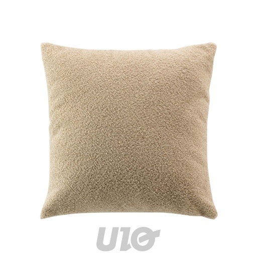 COUSSIN DÉHOUSSABLE 45 x 45 CM BOUCLETTE UNIE WOOLY BEIGE