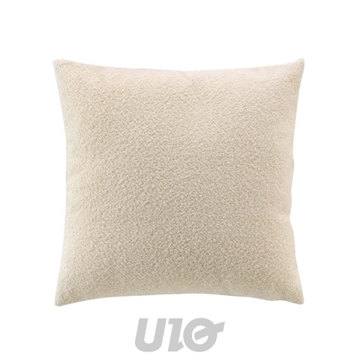 COUSSIN DÉHOUSSABLE 45 x 45 CM BOUCLETTE UNIE WOOLY NATUREL