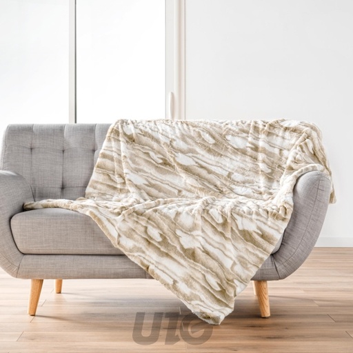 PLAID 180 x 220 CM IMITATION FOURRURE/SHERPA CHEYENNE
