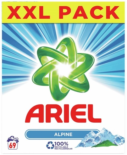 ARIEL POUDRE À LESSIVER - 69D - 4,485KG  ALPINE