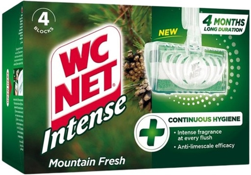 WC NET BLOC WC - MOUNTAIN FRESH INTENSE - 4 PIÈCES